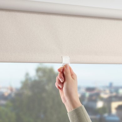 IKEA Рулонная штора FONSTERBLAD 120х155 см Бежевый (ИКЕА ФОНСТЕРБЛАД) 40538447 фото - 5