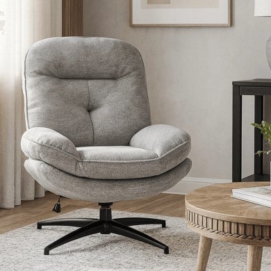 Кресло мягкое поворотное Mebel Elit MESA Серый ME.MESA/P/CZ/T/FW фото - 7