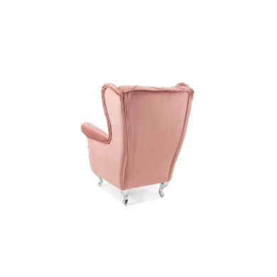 Дитяче крісло Signal Lili Velvet | Рожевий / Сріблястий (Bluvel 52) LILIVRAS-P фото - 2