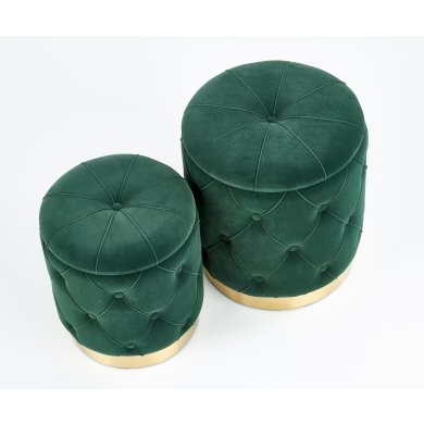 Комплект пуфов Halmar Polly 2 шт Зеленый - 7 Комплект пуфов Halmar Polly 2 шт Зеленый V-CH-POLLY-PUFA-C.ZIELONY фото - 7