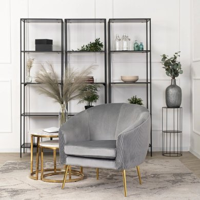 Кресло мягкое Mebel Elit STELLA Welur Серый ME.STELLA/P/ZL/V/FW фото - 6