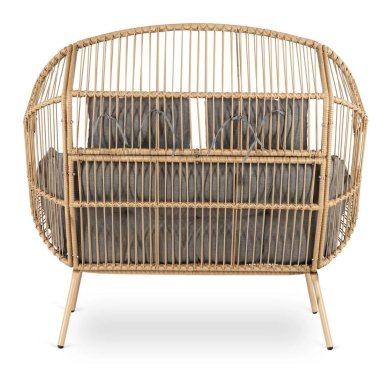 Садовый диван Mebel Elit KORYNT Серый ME.KORYNT2S/P/NAT/T/FW фото - 5