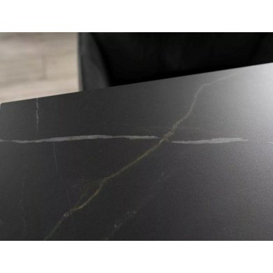 Раскладной обеденный стол Signal WESTIN Ceramic Marmur Черный WESTINCCC160 фото - 8
