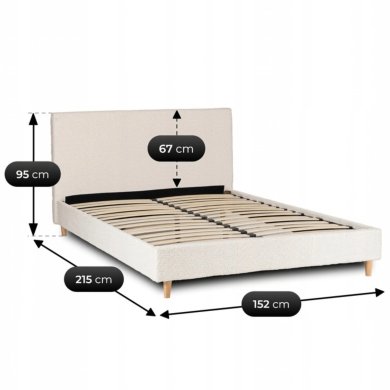Ліжко Mebel Elit KIOTO Boucle 140x200 см Кремовий ME.KIOTO/140/KR/TB/LOZ фото - 10