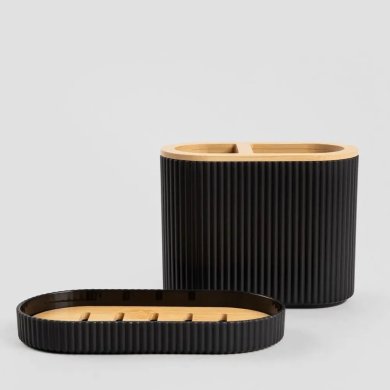 Набір аксесуарів для ванної кімнати Homla LORETO 5 шт Чорний 238709 фото - 2