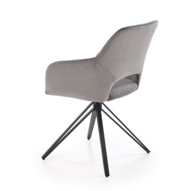 Обідній стілець поворотний Halmar K535 Попелястий V-CH-K/535-KR-POPIELATY фото - 2