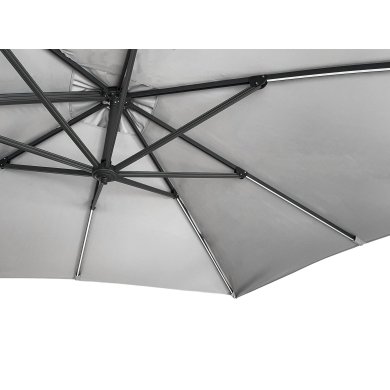 Садовый зонт с чехлом и LED Corciano ROMA 400х300 см Антрацит 5901721057869 фото - 5