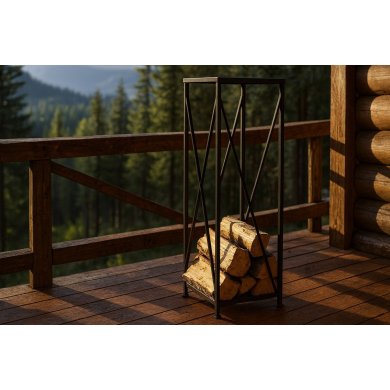 Дровница Garden Line 34x34x111 см Черный KOM5875 фото - 6