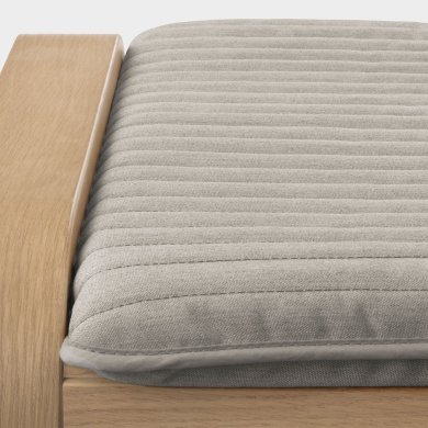 IKEA Кресло-качалка с подставкой POANG Светло-бежевый (ИКЕА ПОАНГ) 69484222 фото - 6
