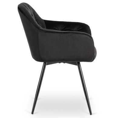 Обеденный стул поворотный Mebel Elit IDA Welur Черный ME.IDA/CZ/V/K фото - 3