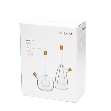 Набор бутылок для уксуса и масла Homla BEST | Прозрачный 210922 фото - 5