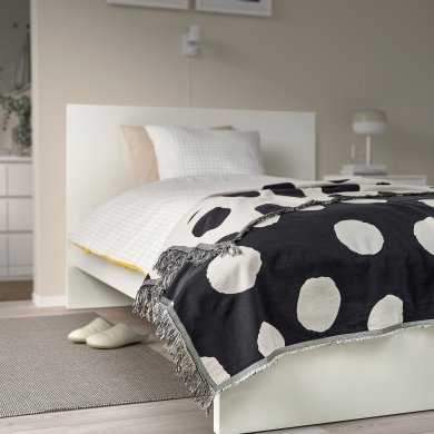 IKEA Плед KLYNNETAG 130х170 см Принт (ИКЕА КЛИННЕТАГ) 10572225 фото - 6