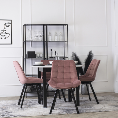 Обідній стілець Mebel Elit RICK Welur Рожевий ME.RICK/R/V/K фото - 6
