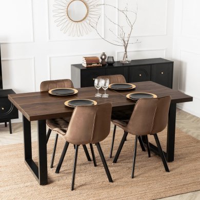 Розкладний обідній стіл Mebel Elit TOMAS Горіх - 8 Розкладний обідній стіл Mebel Elit TOMAS Горіх ME.TOMAS/O/S фото - 8