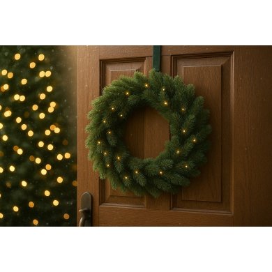 Рождественский венок Chomik 40 LED Зеленый LED4239 фото - 3