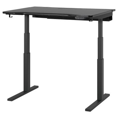 Компьютерный стол для работы сидя/стоя UTVISNING Черный - 9 IKEA Компьютерный стол для работы сидя/стоя UTVISNING Черный (ИКЕА УТМАНИНГ) 09571665 фото - 9