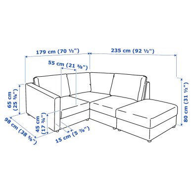 IKEA VIMLE (ИКЕА ВИМЛЕ) 99306756 фото - 9