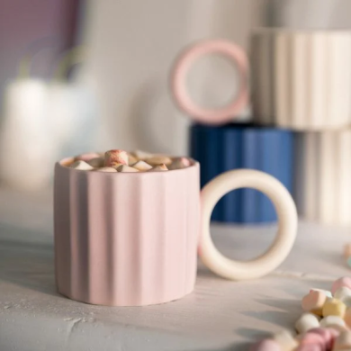 Кружка Homla YELLY 250 мл | Розовый / Кремовый - 4 Кружка Homla YELLY 250 мл | Розовый / Кремовый 218291 фото - 4