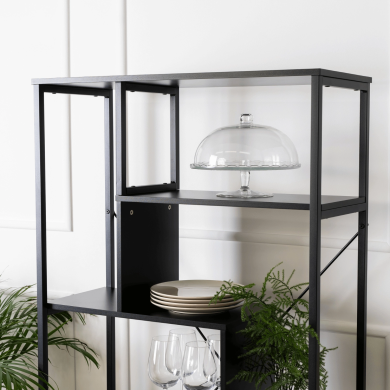 Стеллаж Mebel Elit AKRIS Черный - 6 Стеллаж Mebel Elit AKRIS Черный ME.AKRIS/CZ/REG фото - 6