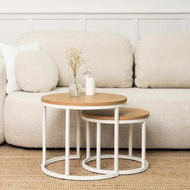 Комплект журнальних столів Mebel Elit DANIELLE 2 шт Дуб ME.DANIELLE/D/B/L фото - 7