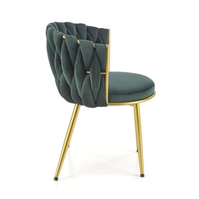 Обеденный стул Halmar K517 Темно-зеленый - 4 Обеденный стул Halmar K517 Темно-зеленый V-CH-K/517-KR-C.ZIELONY фото - 4