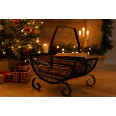 Дровница Garden Line 38x38x38 см Черный KOM5813 фото - 3