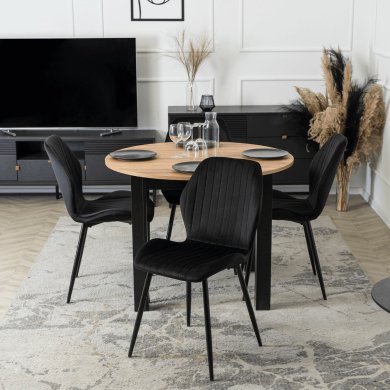 Обеденный стул Mebel Elit LILAC Welur Черный - 5 Обеденный стул Mebel Elit LILAC Welur Черный ME.LILAC/CZ/V/K фото - 5