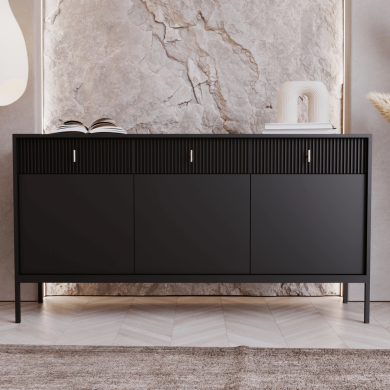 Комод Mebel Elit MARCOS Черный W.MAGGIORE/CZ/KOM3D3S фото - 6