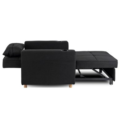 Крісло м'яке розкладне Mebel Elit SOLOR Чорний ME.SOLOR/CZ/T/FW фото - 4