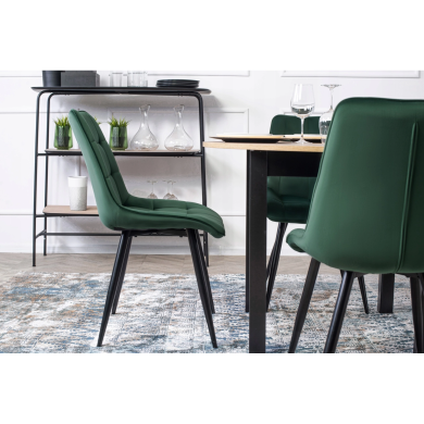 Обідній комплект меблів Mebel Elit HARRY RIO Дуб рив'єра / Чорний / Зелений HARRY/DR/CZ/S/RIO/Z/V/Z4/K фото - 5