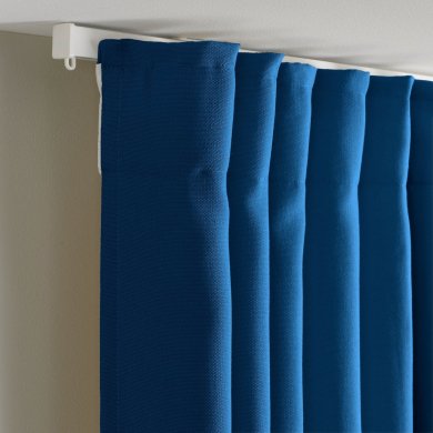 Штори GINSTMOTT 145х300 см 2 шт Темно-синій - 6 IKEA Штори GINSTMOTT 145х300 см 2 шт Темно-синій (ИКЕА ГИНСТОТТ) 80597190 фото - 6