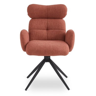 Обеденный стул поворотный Mebel Elit ALVARO Рыжий ME.ALVARO/RD/T/K фото - 2