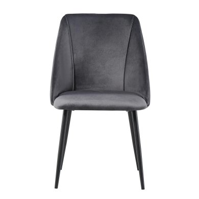Обідній стілець Meven CHIARA Welur Сірий MV-LDC806-SZ-CHIARA фото - 3