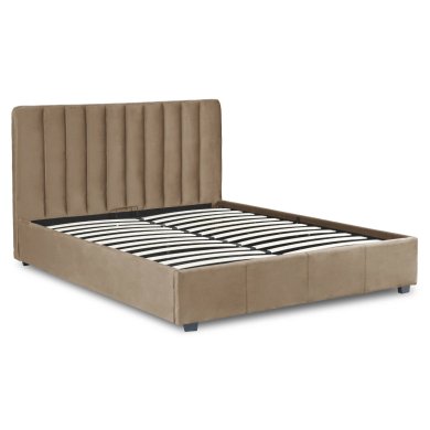 Ліжко Mebel Elit MARI Welur 140x200 см Бежевий - 2 Ліжко Mebel Elit MARI Welur 140x200 см Бежевий ME.MARI/140/BZ/V/LOZZPOJ фото - 2