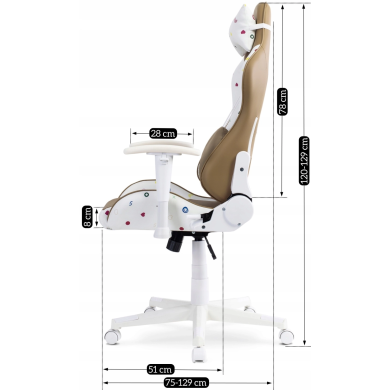 Геймерське крісло Mebel Elit CANDY MINI Бежевий ME.KIDCANDY/BZ/E/FO фото - 5