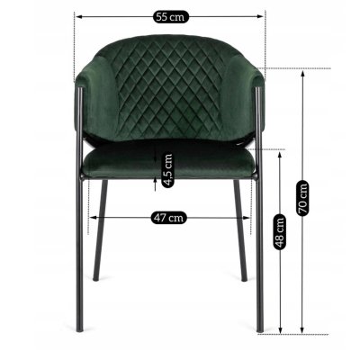 Обеденный стул Mebel Elit INNES 2 Зеленый ME.INNES2/Z/V/K фото - 10