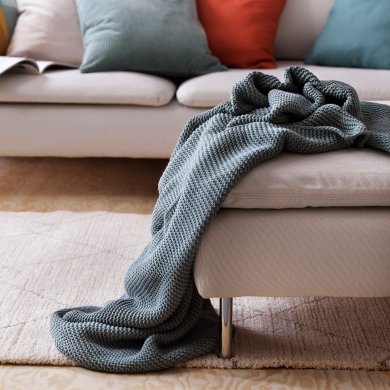 IKEA Килим TVERSTED 133x195 см Бежевий (ИКЕА TVERSTED) 70482137 фото - 5