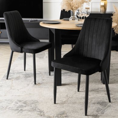 Обеденный стул Mebel Elit BARI Welur Черный ME.BARI/CZ/V/K фото - 6