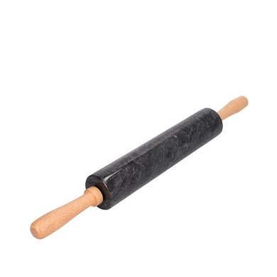 Мармурова качалка для тіста з підставкою Homla MARBLE 45 см Чорний 203423 фото - 2