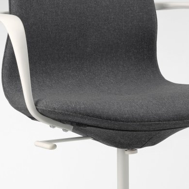 IKEA Офисное кресло LANGFJALL Темно-серый (ИКЕА ЛАНГФЬЯЛЛЬ) 29252865 фото - 22