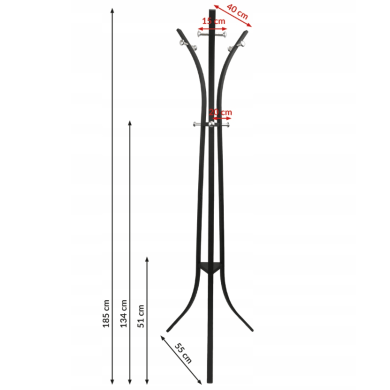 Вішак Kontrast DB102 Чорний - 11 Вішак Kontrast DB102 Чорний 6.03.28187 фото - 11