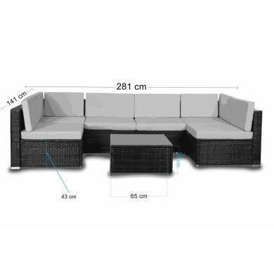 Комплект садових меблів Corciano MALTA Коричневий 5906333000050-brown/beige фото - 6