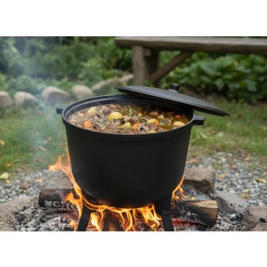 Чугунный котелок Garden Line 11 л Серый BBQ3727 фото - 12