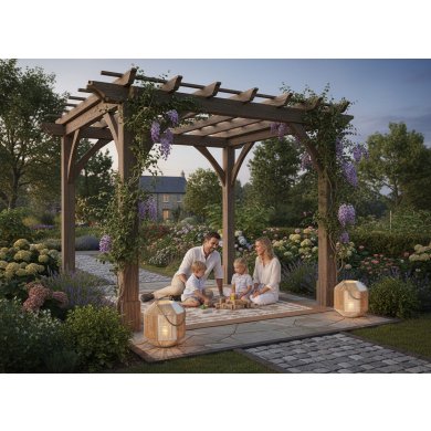 Подсвечник-фонарь Garden Line LIS6628 Бежевый LIS6628 фото - 2