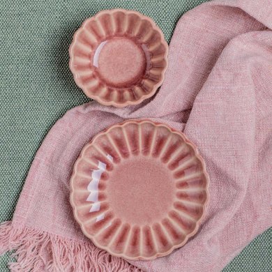 Блюдце Homla MELIDA 10 см Розовый 235890 фото - 4