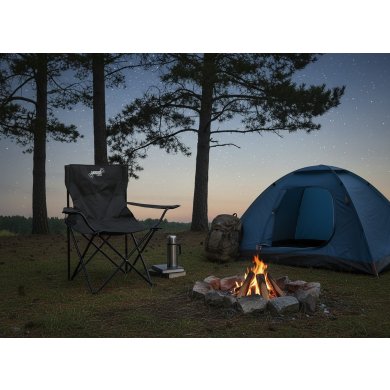 Складане рибальське крісло Garden Line LEZ Чорний LEZ5880 фото - 4