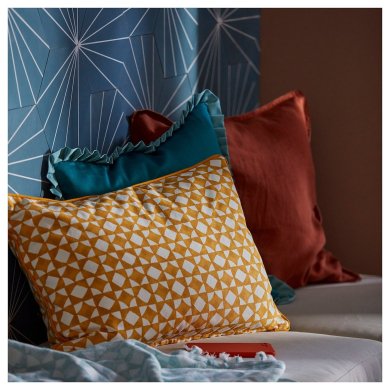 IKEA Декоративна наволочка GOKVALLA 40х58 см Жовтий (ИКЕА ГОКВАЛЛА) 50591793 фото - 5