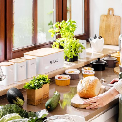 Хлебница Homla KINE 30x18х13 см Белый - 4 Хлебница Homla KINE 30x18х13 см Белый 214639 фото - 4