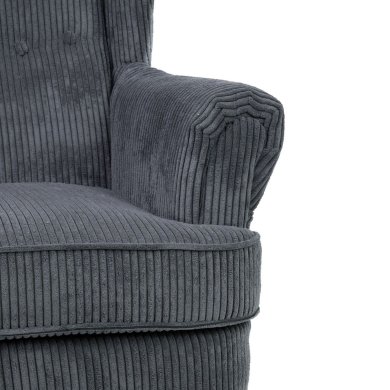 Кресло мягкое Homla FOSSBY FASO Velvet Серый - 4 Кресло мягкое Homla FOSSBY FASO Velvet Серый 233008 фото - 4