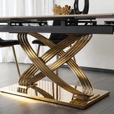 Раскладной обеденный стол Mebel Elit IBIZA Marmur Белый ME.IBIZA/B/ZL/S160-240 фото - 10